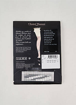 Bas imprimé fantaisie blanc CHANTAL THOMASS femme