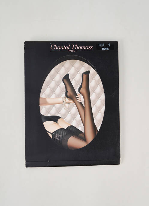 Bas imprimé fantaisie blanc CHANTAL THOMASS femme