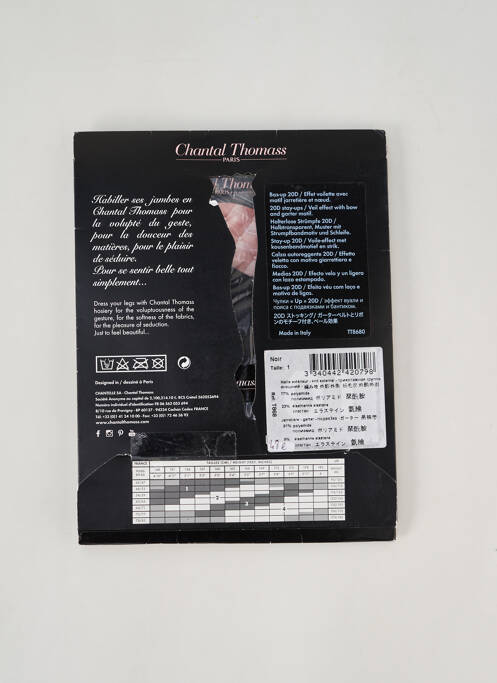 Bas noir CHANTAL THOMASS pour femme