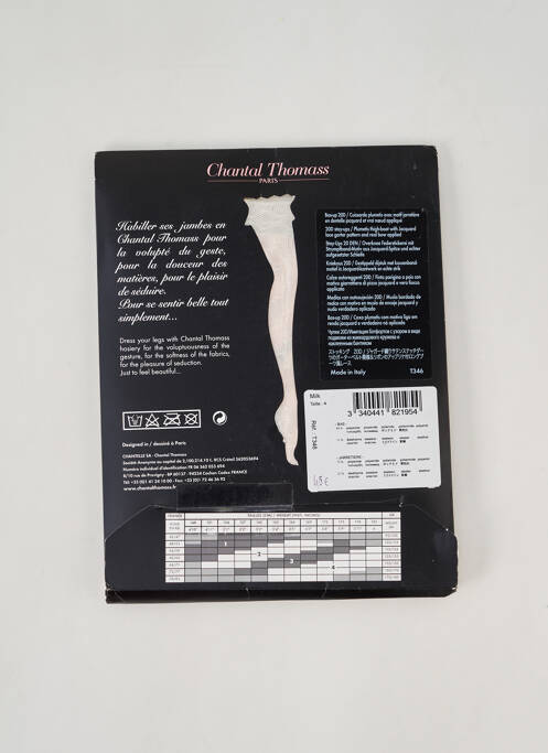 Collants blanc CHANTAL THOMASS pour femme