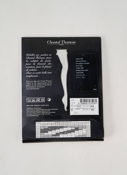 Collants blanc CHANTAL THOMASS pour femme