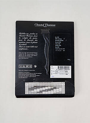 Bas imprimé fantaisie noir CHANTAL THOMASS femme