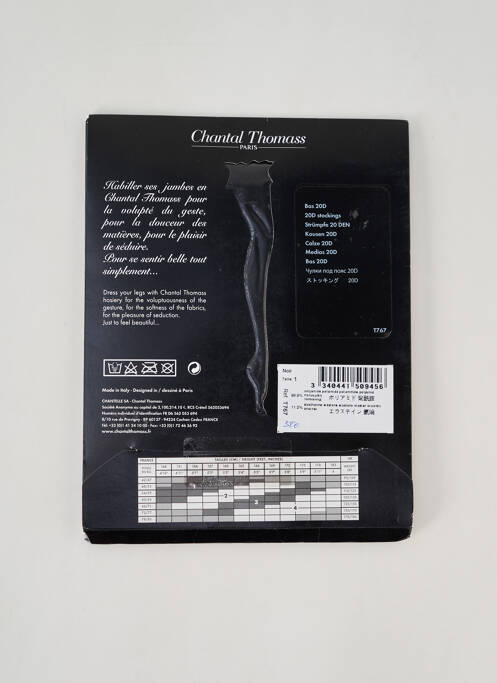 Bas noir CHANTAL THOMASS pour femme