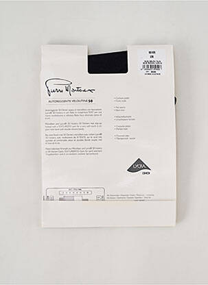 Bas stretch noir PIERRE MANTOUX femme