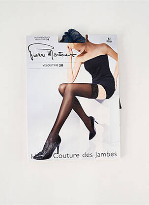 Bas stretch bleu PIERRE MANTOUX femme
