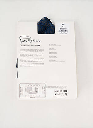 Bas stretch bleu PIERRE MANTOUX femme