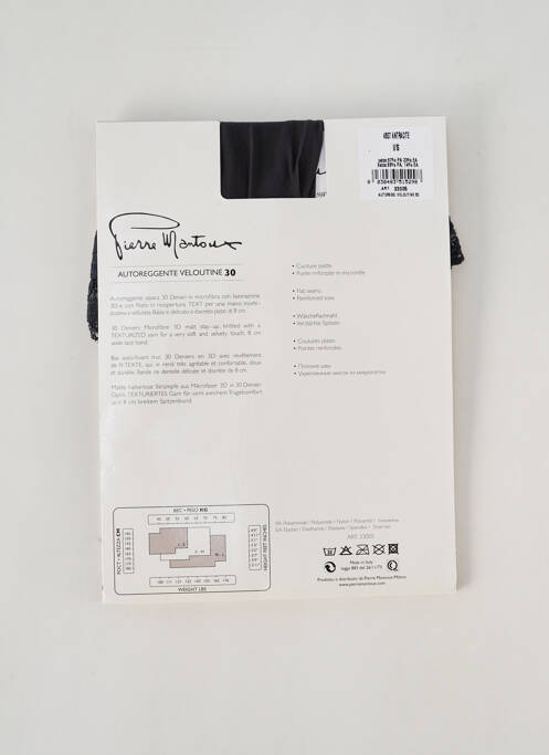 Bas gris PIERRE MANTOUX pour femme