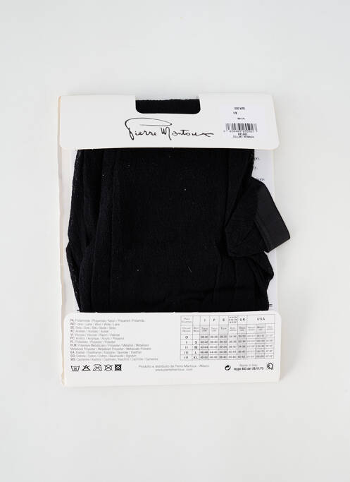 Collants noir PIERRE MANTOUX pour femme