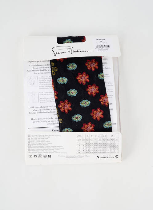 Collants noir PIERRE MANTOUX pour femme