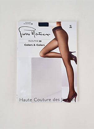 Collants stretch bleu PIERRE MANTOUX femme