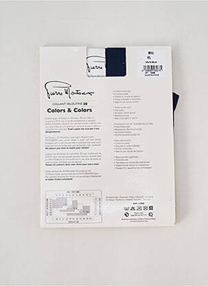Collants stretch bleu PIERRE MANTOUX femme