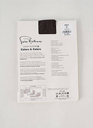 Collants stretch marron PIERRE MANTOUX femme