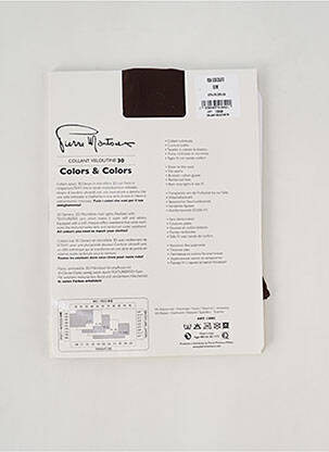 Collants stretch marron PIERRE MANTOUX femme