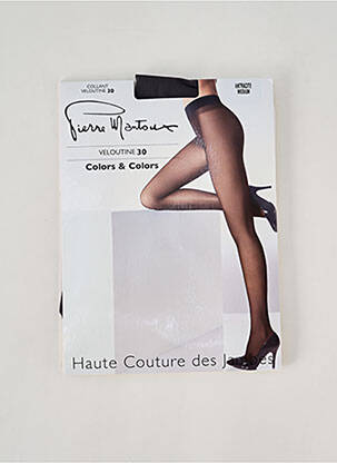 Collants stretch gris PIERRE MANTOUX femme