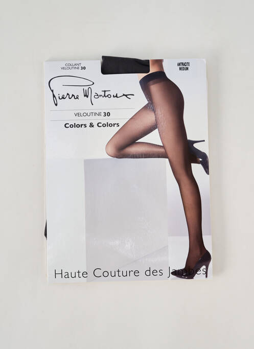 Collants gris PIERRE MANTOUX pour femme