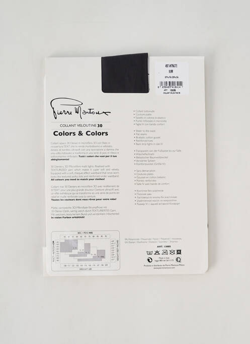 Collants gris PIERRE MANTOUX pour femme