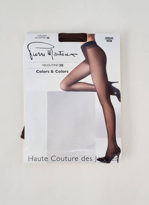 Collants marron PIERRE MANTOUX pour femme