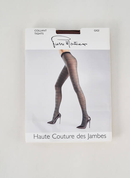 Collants marron PIERRE MANTOUX pour femme