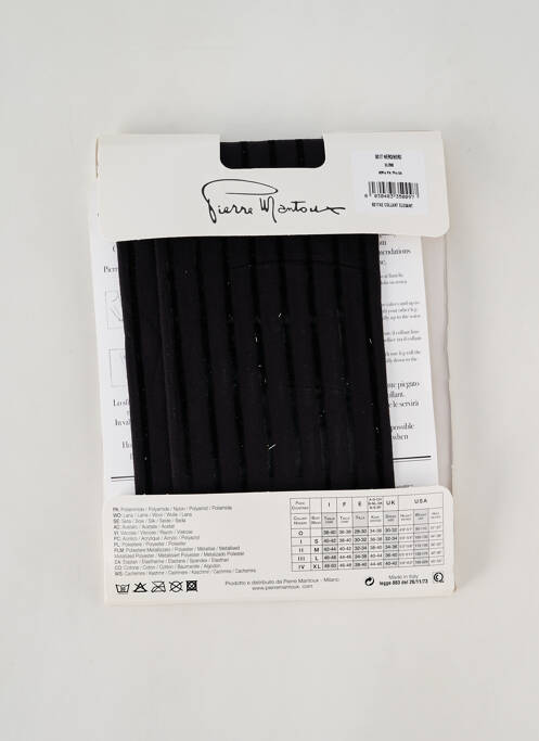 Collants noir PIERRE MANTOUX pour femme