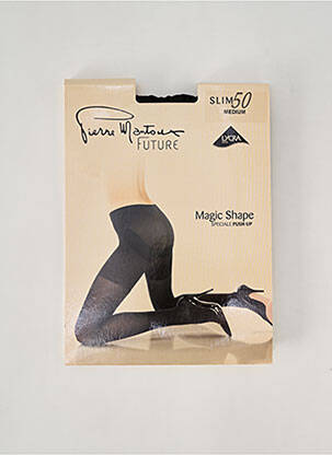 Collants stretch noir PIERRE MANTOUX femme