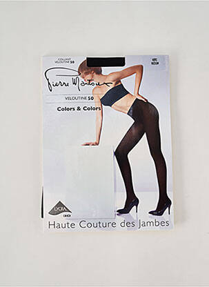 Collants stretch noir PIERRE MANTOUX femme