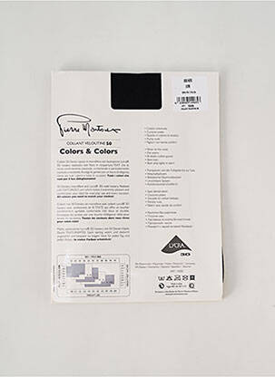 Collants stretch noir PIERRE MANTOUX femme