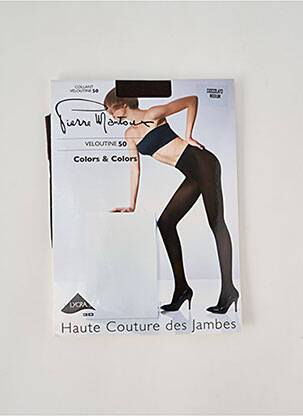 Collants stretch marron PIERRE MANTOUX femme
