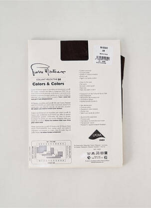 Collants stretch marron PIERRE MANTOUX femme