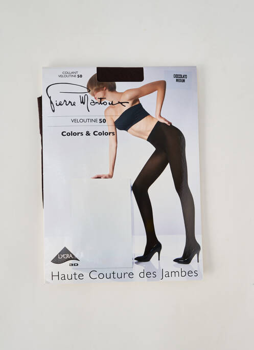 Collants marron PIERRE MANTOUX femme