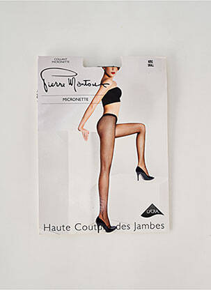 Collants stretch noir PIERRE MANTOUX femme