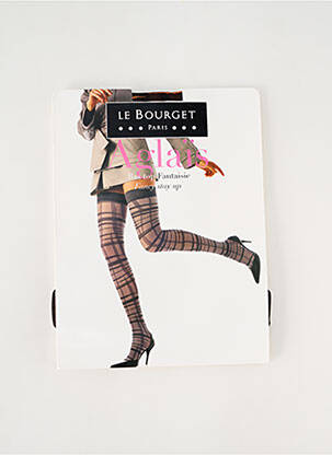 Bas imprimé fantaisie marron LE BOURGET femme