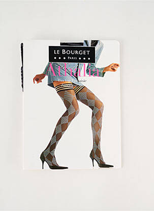 Bas imprimé fantaisie gris LE BOURGET femme
