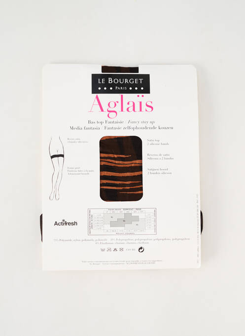 Bas marron LE BOURGET pour femme