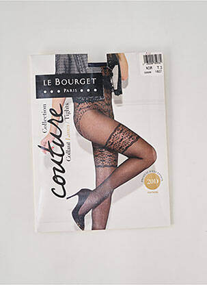 Collants imprimé fantaisie noir LE BOURGET femme