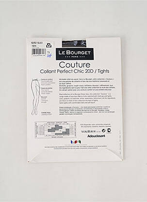 Collants tissage voile gris LE BOURGET femme