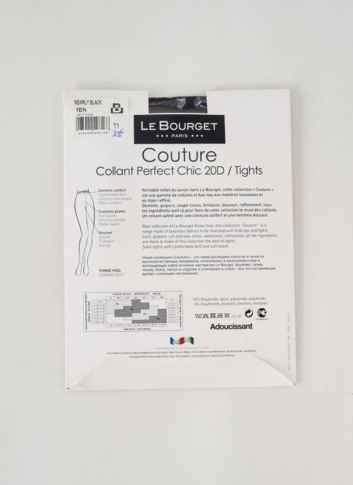 Collants gris LE BOURGET pour femme