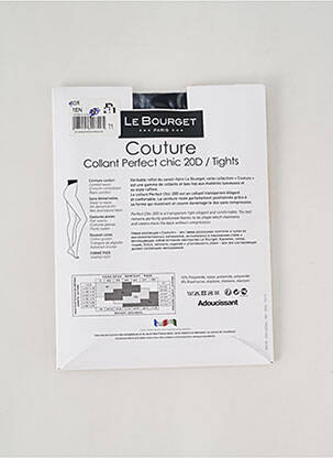 Collants tissage voile noir LE BOURGET femme