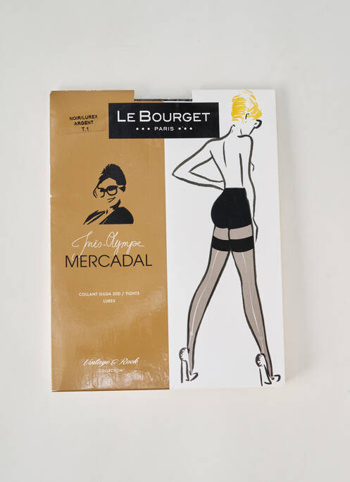 Collants noir LE BOURGET pour femme
