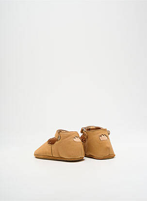 Bottillons matière lisse bout rond marron EASY PEASY fille