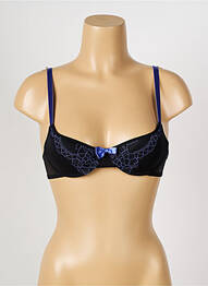 Soutien-gorge effet matière satinée haut soutien-gorge moulé noir PASSIONATA femme