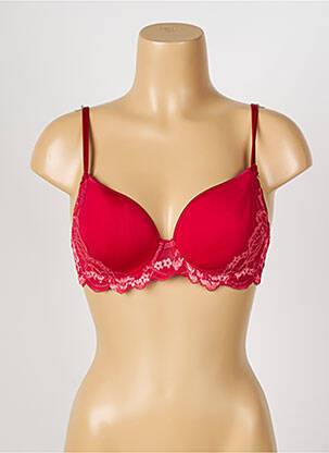 Soutien-gorge effet matière satinée haut soutien-gorge moulé rouge SIMONE PERELE femme