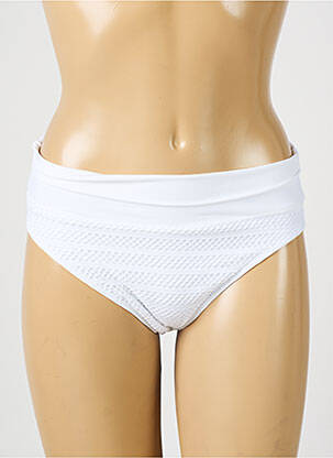 Bas de maillot de bain effet matière satinée culotte blanc ANTIGEL femme