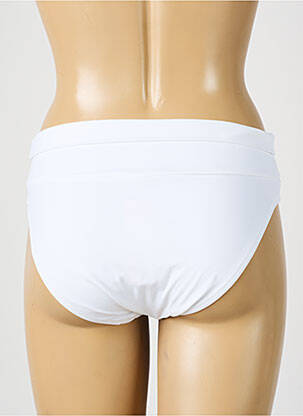 Bas de maillot de bain effet matière satinée culotte blanc ANTIGEL femme