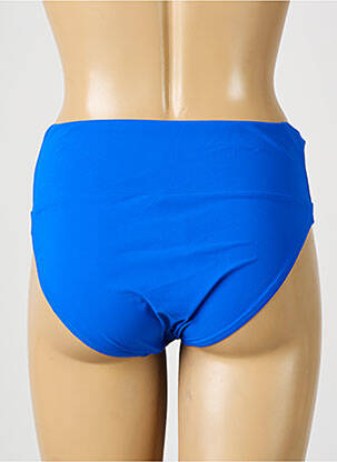 Bas de maillot de bain effet matière satinée culotte bleu ANTIGEL femme