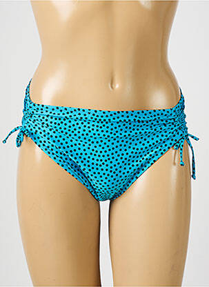 Bas de maillot de bain tissage satiné culotte bleu ANTIGEL femme