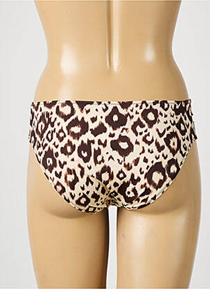 Bas de maillot de bain stretch culotte marron ANTIGEL femme