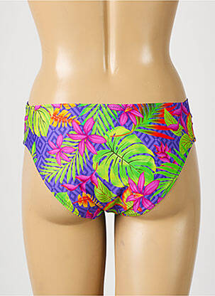 Bas de maillot de bain imprimé tie and dye culotte violet ANTIGEL femme