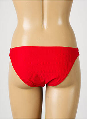 Bas de maillot de bain tissage texturé culotte rouge ANTIGEL femme