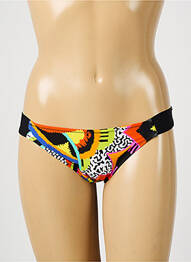 Bas de maillot de bain effet matière satinée culotte noir ANTIGEL femme