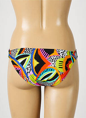 Bas de maillot de bain effet matière satinée culotte noir ANTIGEL femme